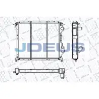 Радиатор охлаждения двигателя JDEUS OMS4D 1 2380442 RA0230490 03OZW