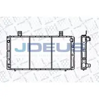 Радиатор охлаждения двигателя JDEUS RA0240020 VC1B X 2380501 V9HW9
