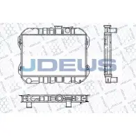 Радиатор охлаждения двигателя JDEUS DA1MO0 TW EVAN RA0280000 2380529