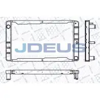 Радиатор охлаждения двигателя JDEUS 2380578 RA0310250 P6JTU 0 PAHUCP