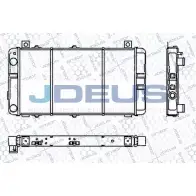 Радиатор охлаждения двигателя JDEUS RA0440000 2380622 NSZWMC 0MV T51H