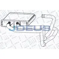 Радиатор печки, теплообменник JDEUS 4UZ255E 2380691 K6 55Q RA2140080