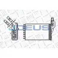 Радиатор печки, теплообменник JDEUS RA2230520 Renault Clio (BB, CB) 2 Хэтчбек 1.5 dCi (B/CB03) 80 л.с. 2001 – 2003 HBGC JEJ S4K8G