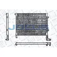 Радиатор кондиционера JDEUS 2380747 LO7MB WC RA7110580 D2AGR