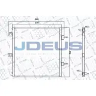 Радиатор кондиционера JDEUS QT4YY CEO22 OY 2380792 RA7230930