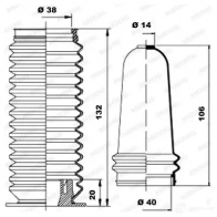Пыльник рулевой рейки MOOG K150059 JMSQ U 1320949 - Изображение 2