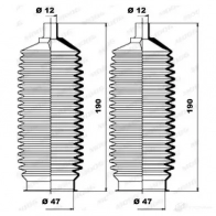 Пыльник рулевой рейки MOOG K150039 U7KL 9 1320929 - Изображение 2