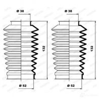 Пыльник рулевой рейки MOOG A1AA 7WD K150100 1320989 - Изображение 2