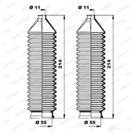 Пыльник рулевой рейки MOOG 1321055 EY N7FUA K150166 - Изображение 2
