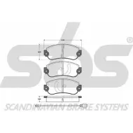 Тормозные колодки, дисковые, комплект SBS 2389415 WVA 20661/18 M2OGNO 1501221814