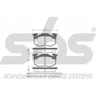 Тормозные колодки, дисковые, комплект SBS WVA 20635/18 49F5KP 1501221918 2389430