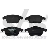 Тормозные колодки, дисковые, комплект SBS J4 BJG 1501221956 2389467 YLGZLC