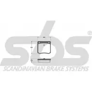 Тормозные колодки, дисковые, комплект SBS 2389513 4TYSS9Y WVA 20850/14.5 1501222226