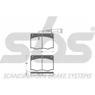 Тормозные колодки, дисковые, комплект SBS 2389661 1501222510 WVA 20791/15.1 SJV5F8