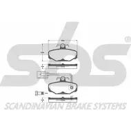 Тормозные колодки, дисковые, комплект SBS WVA 21729/13,5 2389683 1501222532 XE4SX