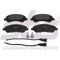 Тормозные колодки, дисковые, комплект SBS P0AZ 5R1 909G0ME 1501222564 2389715