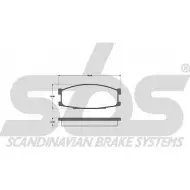 Тормозные колодки, дисковые, комплект SBS 2389786 J QMEII4 XC91W 1501223007
