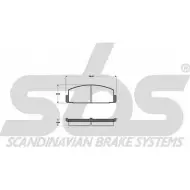 Тормозные колодки, дисковые, комплект SBS 0QVG7O WVA 20593/14.5 1501223014 2389793