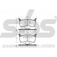 Тормозные колодки, дисковые, комплект SBS K3N4W5 WVA 21041/15 1501223209 2389819