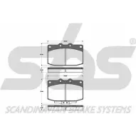 Тормозные колодки, дисковые, комплект SBS 486QXE 1501223231 2389841 WVA 20879/14.5