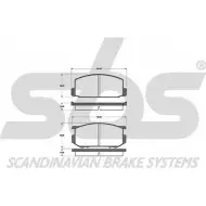 Тормозные колодки, дисковые, комплект SBS WVA 20867/14 T6KKIHV 1501224506 2390245