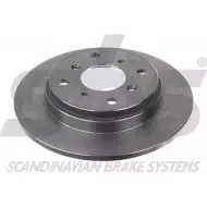 Тормозной диск SBS 1815202619 R2873N Honda Prelude 4 (BB1, 2, 3) 1991 – 1996 2CA I49Y