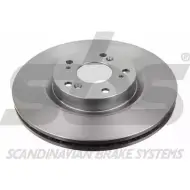 Тормозной диск SBS 1815202654 DD R265 L128KF Honda CR-V 2 (RD) Кроссовер 2.2 CTDi (RD9) 140 л.с. 2005 – 2006