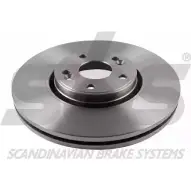 Тормозной диск SBS 1815203961 GVBH1J J H8WY Renault Laguna (BG) 2 Хэтчбек 2.0 dCi (BG14. BG1S) 173 л.с. 2006 – 2007