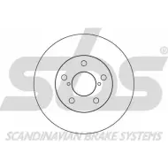 Тормозной диск SBS A5PZHBN 1815204409 Subaru Impreza (GFC) 1 Купе 2.2 AWD 131 л.с. 1998 – 2000 I1A DF