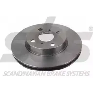 Тормозной диск SBS 18152045134 Toyota iQ (AJ10) 1 2008 – 2015 VV3F6 2I 3GZF
