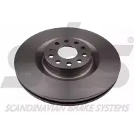 Тормозной диск SBS GGL5XB 5Y NRLC1 Skoda Superb (3T5) 2 Универсал 3.6 V6 4x4 260 л.с. 2009 – 2015 1815204786