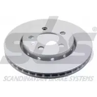 Тормозной диск SBS Seat Leon (1M1) 1 Хэтчбек 1.8 T Cupra R 209 л.с. 2002 – 2006 FXCF D 9TSP0IJ 1815314775