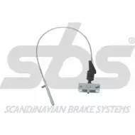 Трос ручника SBS Fiat Multipla (186) 1 Минивэн 1.6 16V GPL 103 л.с. 2001 – 2010 JW6LJ C7W6 P 18409023116