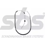 Трос ручника SBS 0ZVAO 8U UQEIR Fiat Doblo (119, 223) 1 Минивэн 1.3 JTD 75 л.с. 2005 – 2025 18409023160