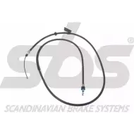 Трос ручника SBS EU0AM Ford S-Max 1 (CA1, WS) Минивэн 1.8 TDCi 100 л.с. 2007 – 2010 18409025158 0R7 AXKY