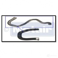 Патрубок интеркулера MOTAIR TURBOLADER 12U VMO8 580480 2633945
