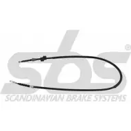 Трос ручника SBS 1840904768 B82EX TR 3286G82 Audi 80