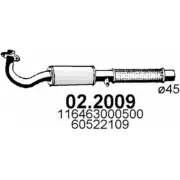 Предглушитель ASSO 02.2009 2402853 3MHZ J