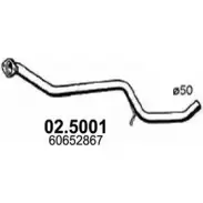 Выхлопная труба глушителя ASSO 2402863 02.5001 B2D VA