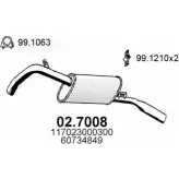 Глушитель ASSO 2402922 K 3DODBO 02.7008