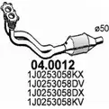 Катализатор ASSO 04.0012 4MJZ5 6 Volkswagen Golf 4 (1J1) Хэтчбек 1.6 102 л.с. 2000 – 2005