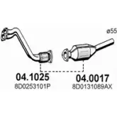 Выхлопная труба глушителя ASSO LYR 7Q 04.1025 Audi A4 (B5) 1 Универсал 1.8 125 л.с. 1996 – 2001