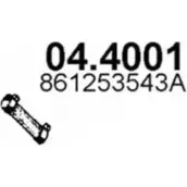 Выхлопная труба глушителя ASSO 47C3Z M 2403110 04.4001