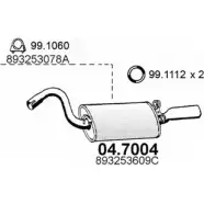 Глушитель ASSO 04.7004 T99I 9H 2403167