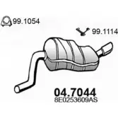 Глушитель ASSO 04.7044 Audi A4 (B7) 3 Седан 1.6 102 л.с. 2004 – 2008 62QE 89