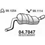 Глушитель ASSO 04.7047 QC 6DB Audi A4 (B6) 2 Седан 2.0 130 л.с. 2000 – 2004