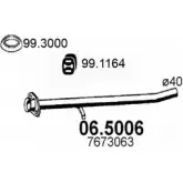 Выхлопная труба глушителя ASSO 06.5006 KHKK WHL 2403301