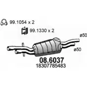 Резонатор ASSO Bmw 3 (E46) 4 Седан 3.0 330 xd 204 л.с. 2002 – 2004 IDG RU 08.6037