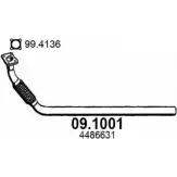Выхлопная труба глушителя ASSO 09.1001 Chrysler Voyager 3 (GS) Минивэн 2.5 TD 116 л.с. 1995 – 2001 J8S1 DTK