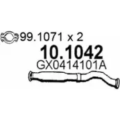 Выхлопная труба глушителя ASSO 10.1042 BR0 P4 2403752
